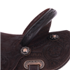 Chocolate RO D Daisy Snake Border Round Barrel Saddle