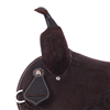 Chocolate RO D Daisy Snake Border Round Barrel Saddle
