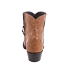 Ladies Short Brandy Smooth Ostrich Boot