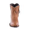 Ladies Short Brandy Smooth Ostrich Boot