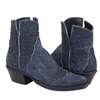 Ladies Navy Break Buckstitch Shorty Boot