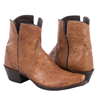 Ladies Short Brandy Smooth Ostrich Boot