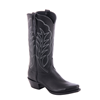 Ladies 13" Black Aniline White Winn Cowboy Boot