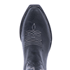 Ladies 17" Black Bison Winn Stitch Cowboy Boot