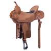 Russet 1/2 Breed Deluxe Deeter Sunflower Navy Ostrich Round 