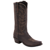 Ladies 13" Tobac Goat Winn Cowboy Boots Mini Vibram Sole