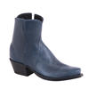 Ladies Blue British Aniline Short Boots