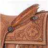Burns Russet Barbwire Border Ranch Cutter Saddle