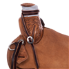 Burns Russet SO/RO Ranch Saddle - Kidney Bean -  1/4 WYO w/ Tooled Exposed Stirrup Leathers