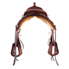 Burns Chestnut Elephant Seat Bulldogging Saddle