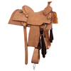 Russet RO Square Cheyenne Roll Team Rope Saddle