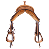 Russet RO Square Cheyenne Roll Team Rope Saddle