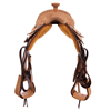 Russet RO Conventional Chocolate Inlay Team Rope Saddle