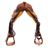 1/2 Russet Conventional 1/4 Wyo Team Rope Saddle