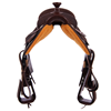 3/4 Chocolate Square Basket Standard Team Rope Saddle