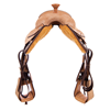 Russet RO 1/4 Chocolate Buckstitch Team Rope Saddle
