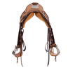 Russet RO Deluxe Barbwire 3/4 Wyo Kidney Bean Ranch Saddle 