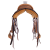 Russet RO Deluxe Barbwire 3/4 Wyo Kidney Bean Ranch Saddle 
