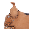 Russet RO Notched Aztec Bison Inlay Team Rope Saddle