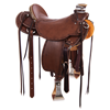Chocolate SO Barbwire Border Kidney Bean Ranch Saddle