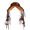 Chocolate SO Barbwire Border Kidney Bean Ranch Saddle