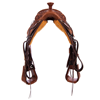 1/8 Chestnut Conventional MW Floral Team Rope Saddle