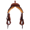 1/8 Chestnut Conventional MW Floral Team Rope Saddle