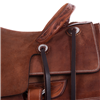 1/8 Chestnut Conventional MW Floral Team Rope Saddle