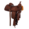Burns Chestnut SO/RO Team Roper - Conventional - 1/4 D. Daisy Full DHD Border - Grey Python Inlay 