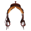 Burns Chestnut SO/RO Team Roper - Conventional - 1/4 D. Daisy Full DHD Border - Grey Python Inlay 