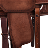 Burns Chestnut SO/RO Team Roper - Conventional - 1/4 D. Daisy Full DHD Border - Grey Python Inlay 
