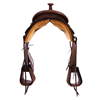 Burns Chocolate RO Rope Saddle - Conventional - No Tooling 