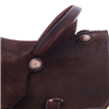 Burns Rope Saddle Chocolate RO - Notched - No Tooling - Cheyenne - Single Skirt