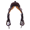 Burns Rope Saddle Chocolate RO - Semi Square - No Tooling - Standard - Single Skirt