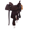 Burns Rope Saddle Chocolate RO - Semi Square - No Tooling - Standard - Single Skirt