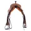 Russet Roughout Conventional Ranch Cutter Saddle