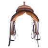 Russet Roughout Conventional Ranch Cutter Saddle