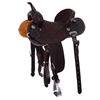 Burns Chocolate SO/RO Barrel Saddle- Round- 1/2 Wyo FC