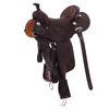 CHOCOLATE RO LIGHTWEIGHT VERSATILITY SADDLE- ROUND- SINGLE INSKIRT- CHEYENNE- HARD SEAT