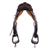 CHOCOLATE RO LIGHTWEIGHT VERSATILITY SADDLE- ROUND- SINGLE INSKIRT- CHEYENNE- HARD SEAT