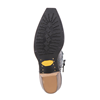 Ladies Crystal Blue Overwash Ostrich Short Boot Mini Vibram