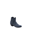 Ladies Navy Boar Suede and Alligator Short Boot