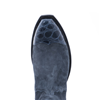 Ladies Navy Boar Suede and Alligator Short Boot