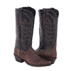 Ladies 13" Cigar Caiman Belly and Black Cherry Cowboy Boot