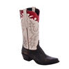 Ladies 13" Distress Tan Lizard Pearl Old Nugget Cowboy Boot