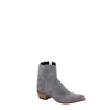 Ladies Grey Boar Suede Short Boots