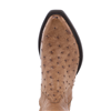 Ladies Brandy Full Quill Ostrich Short Boots