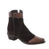 Ladies Brown Rough Out and Cigar Caiman Short Boot
