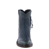 Ladies Navy Diablo Caiman Tipped Short Boots