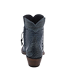 Ladies Navy Diablo Caiman Tipped Short Boots